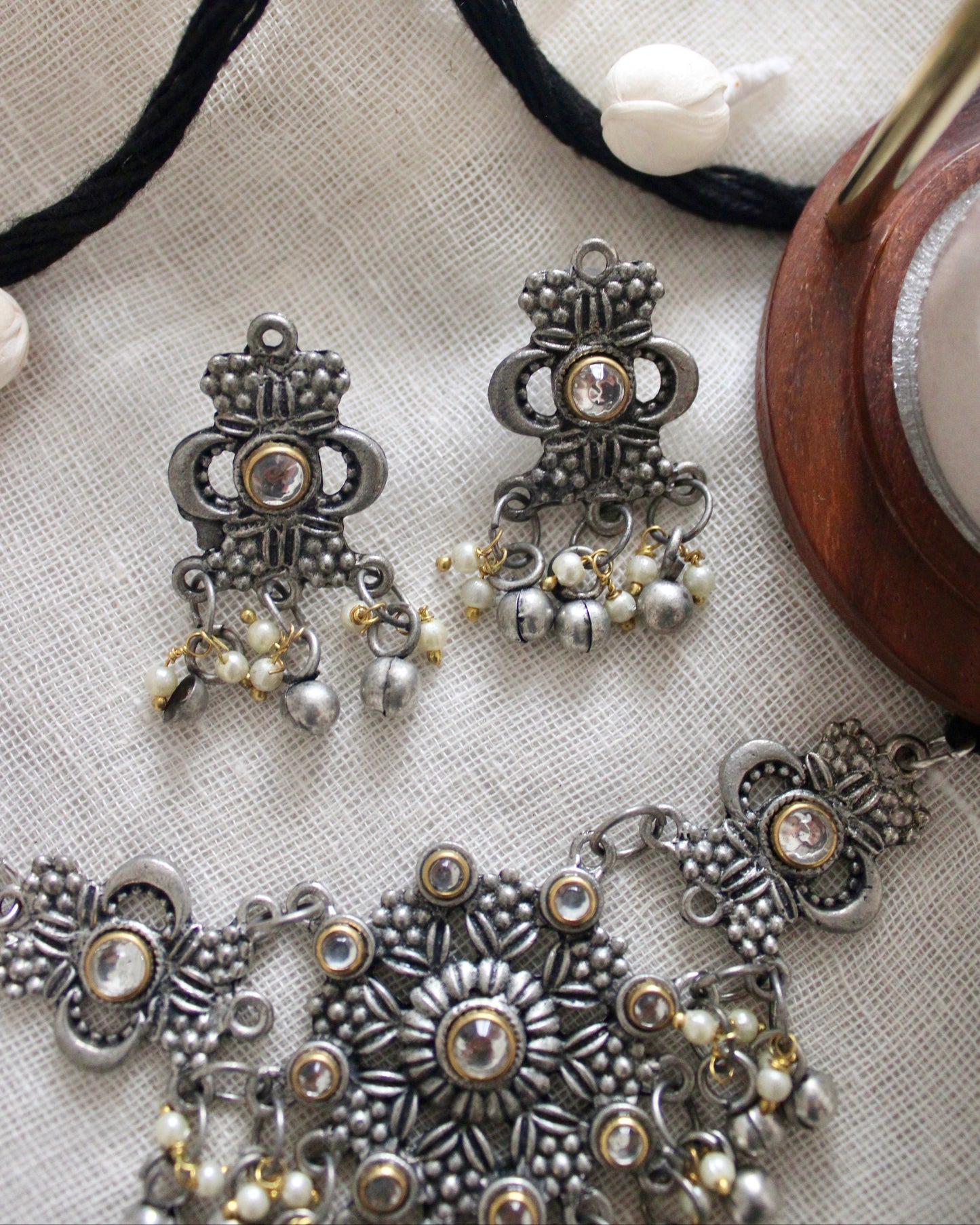 Roohani Oxidised Choker Set