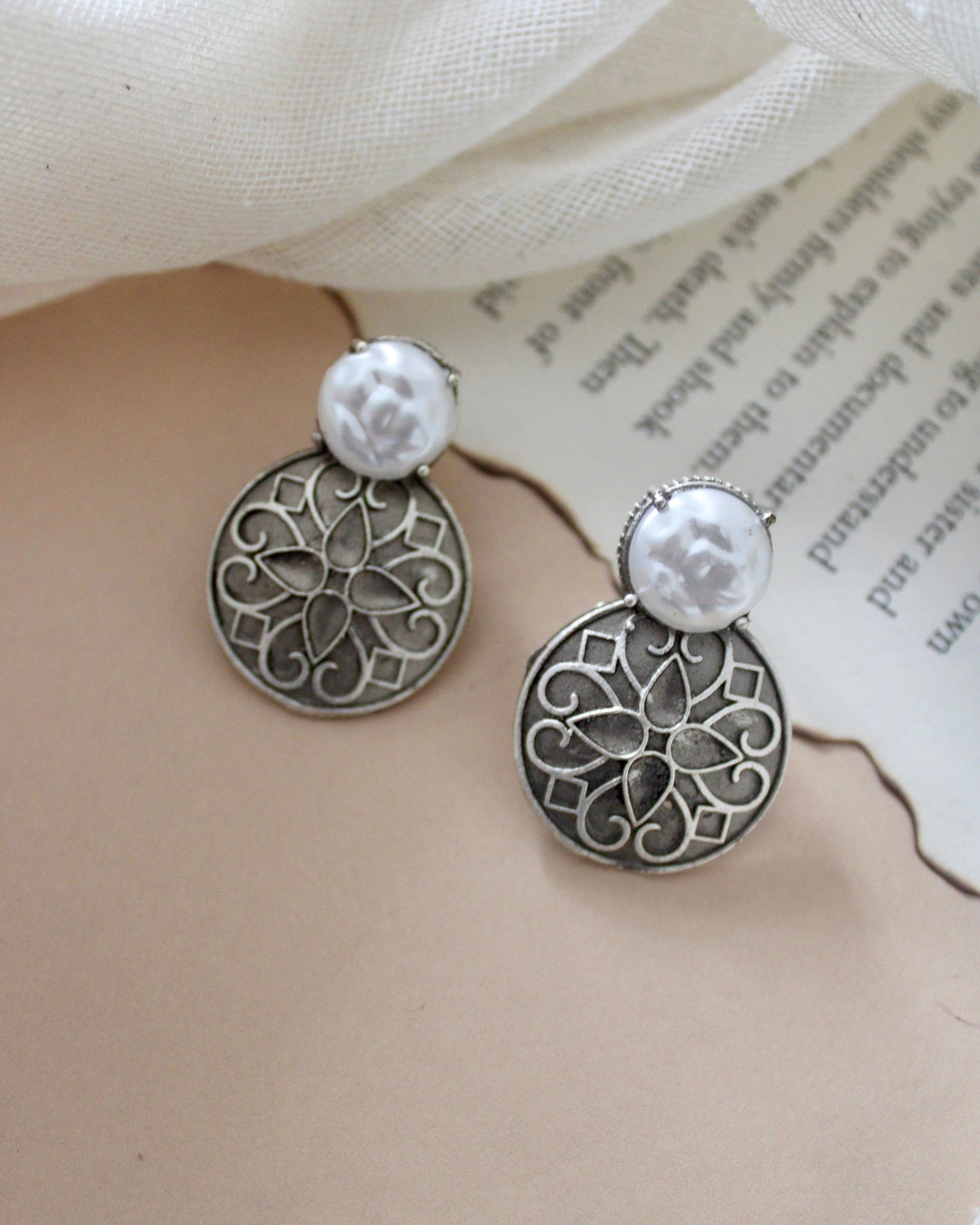 Aaloka Brass Studs