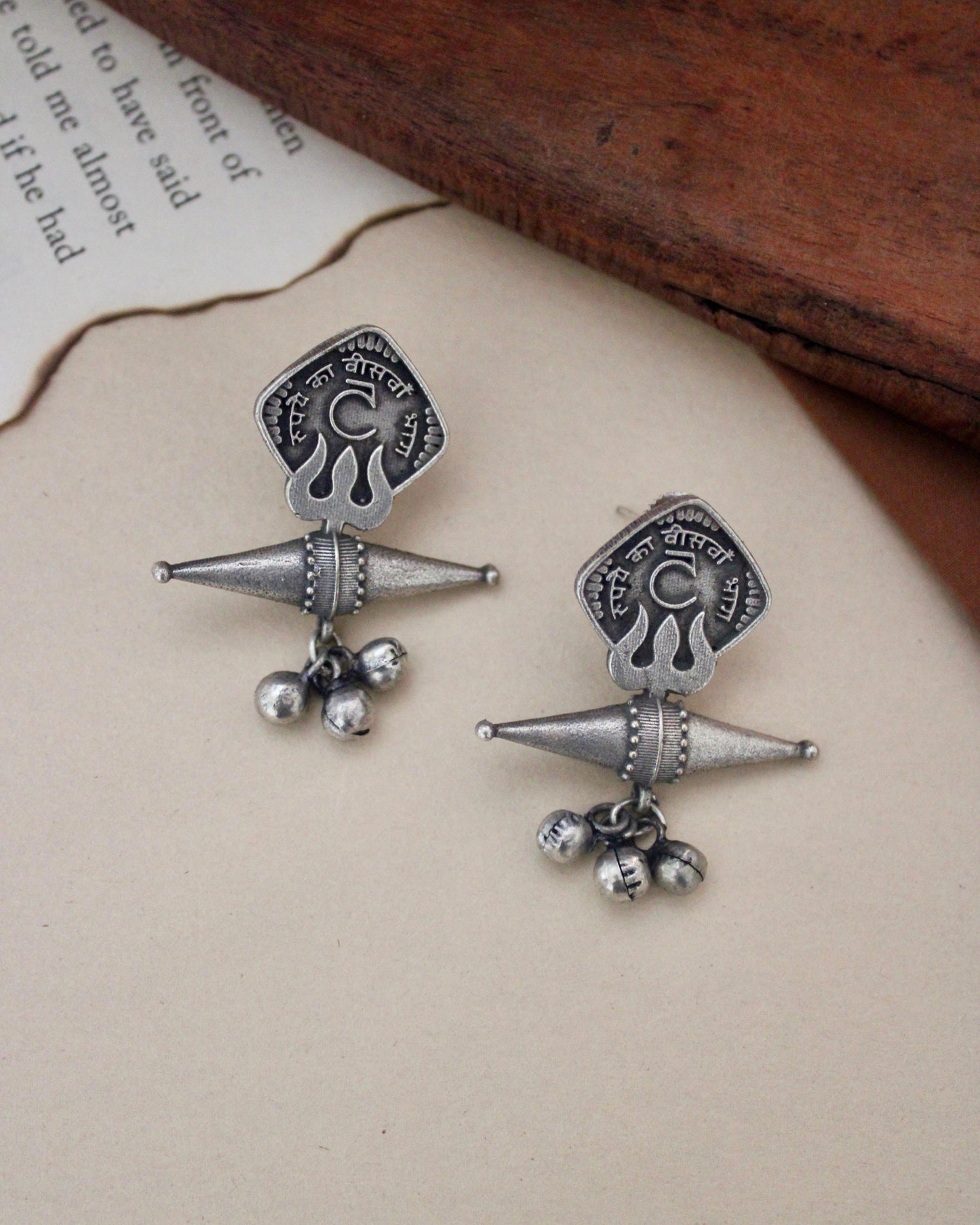 Dhara Brass Earrings