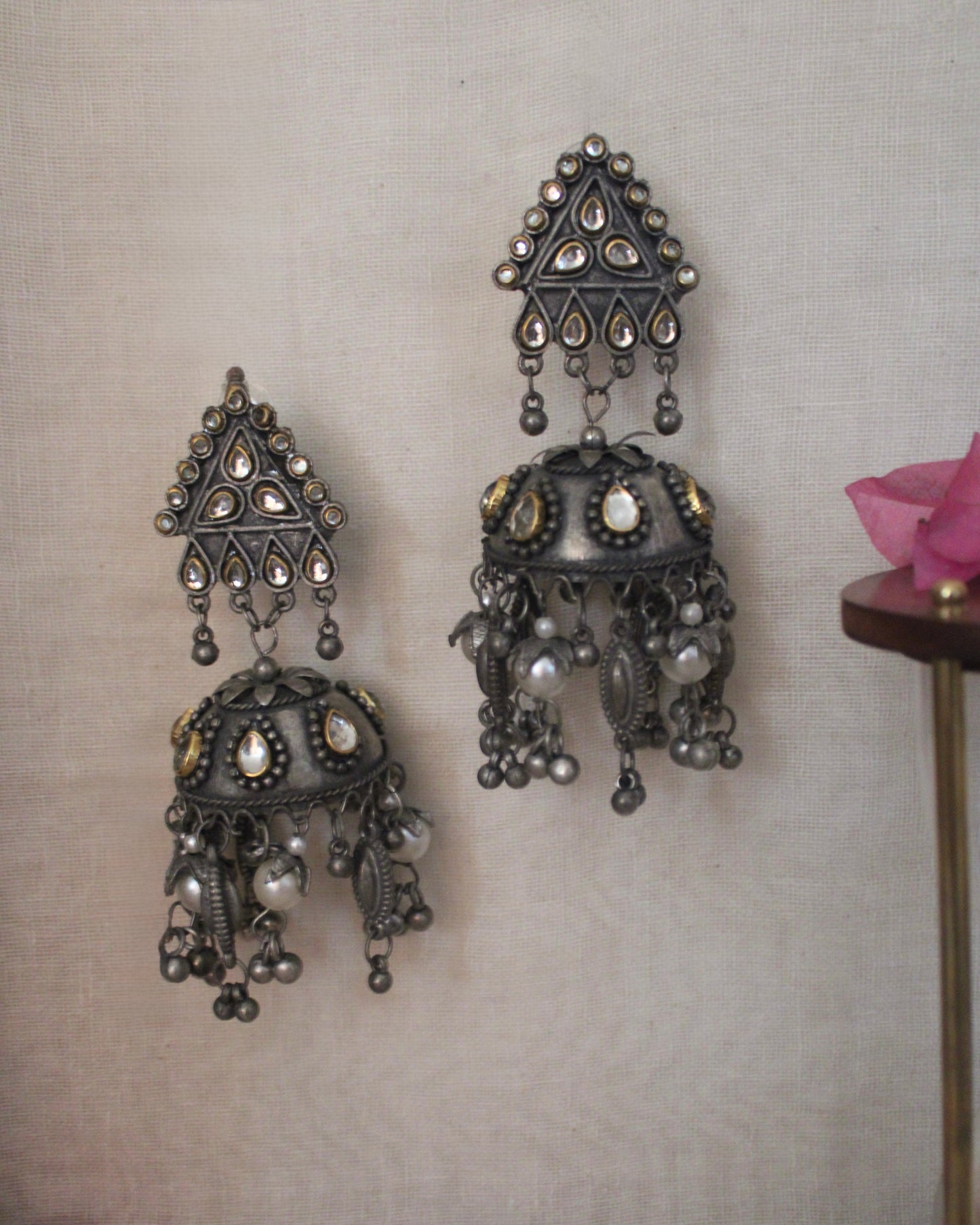 Niharika Dual Tone Jhumka