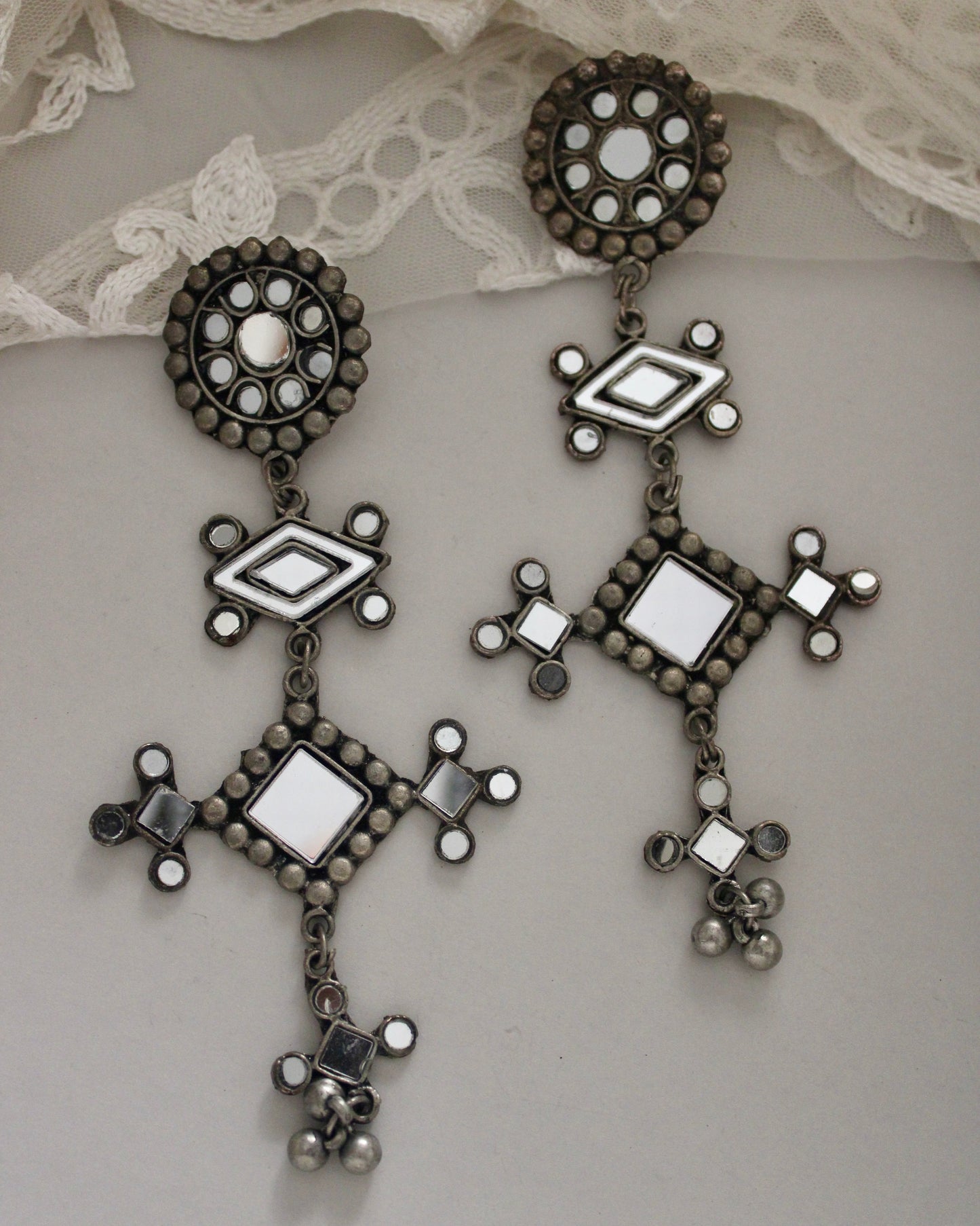 Sunaina Mirror Earrings
