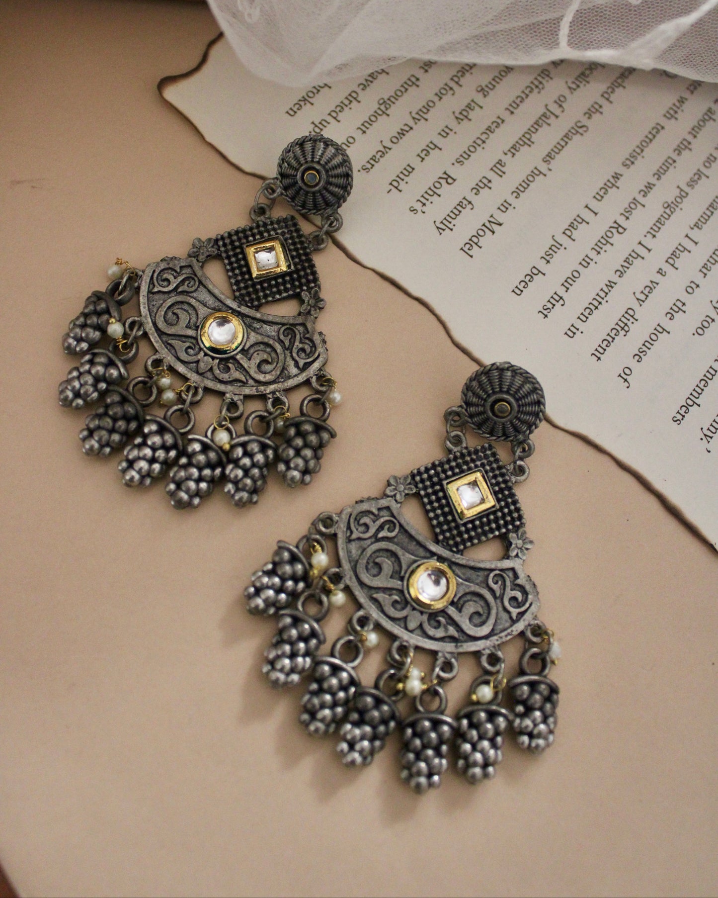 Aalekhya Dual Tone Earrings