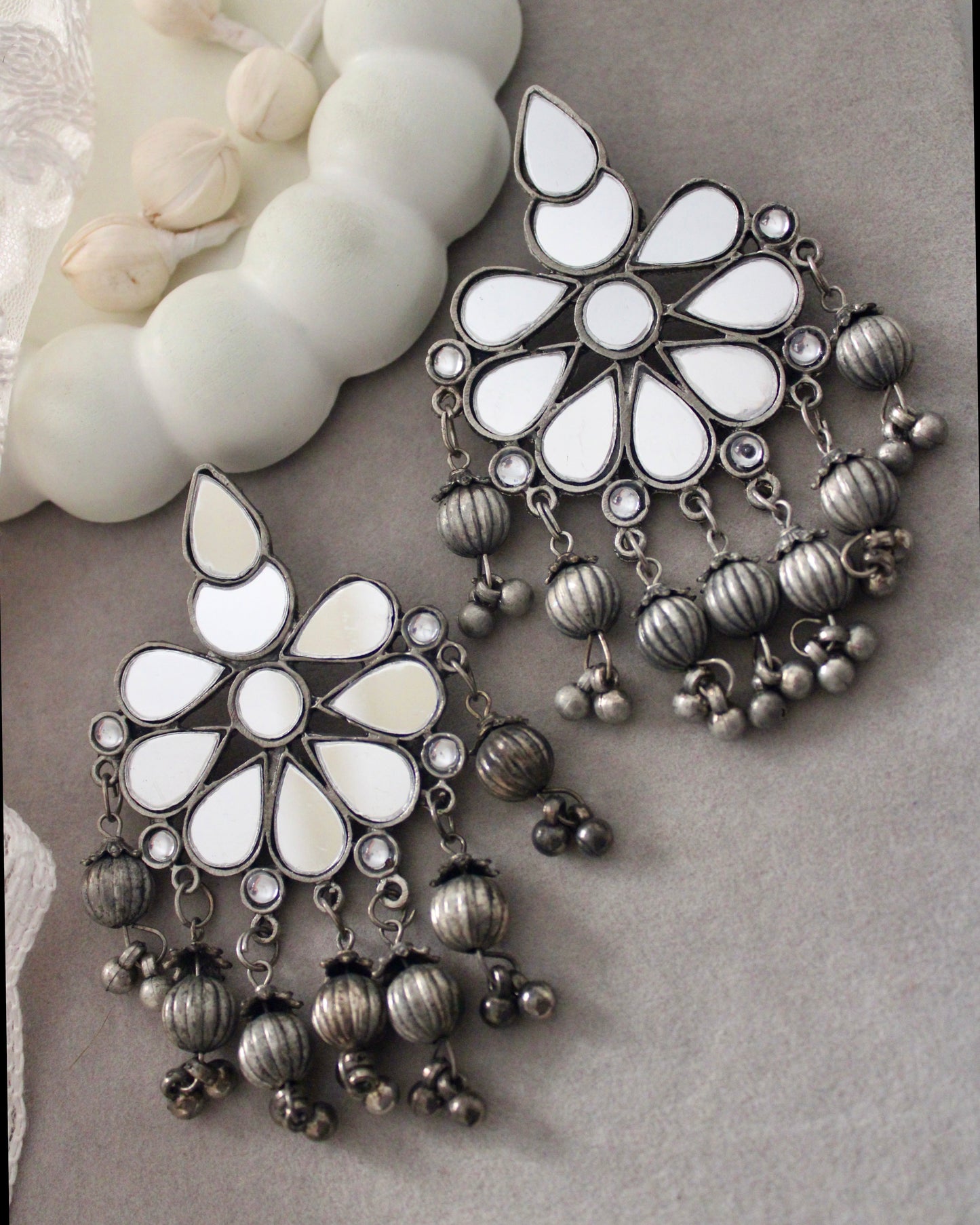 Nishtha Mirror Earrings