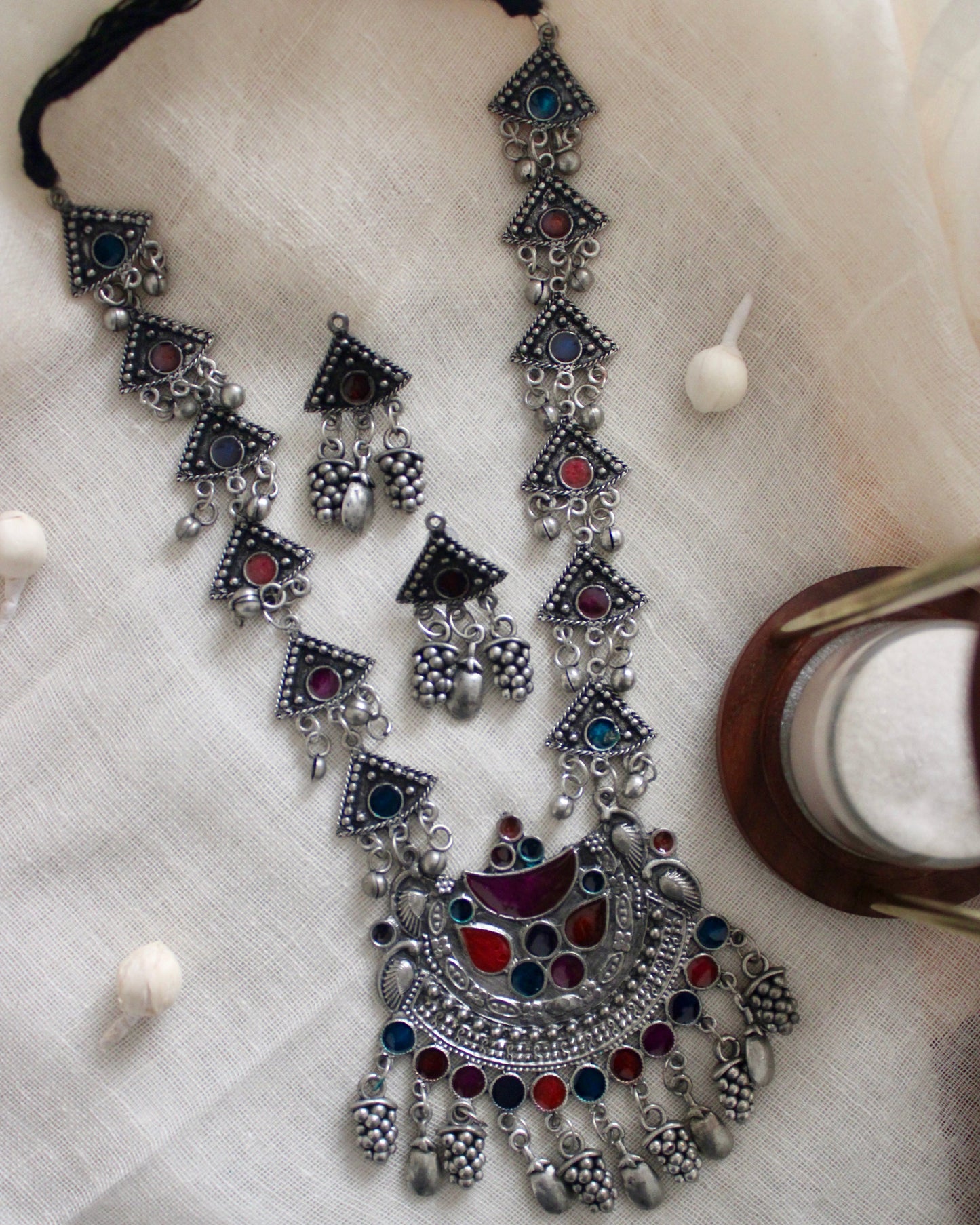 Saba Long Afghani Necklace