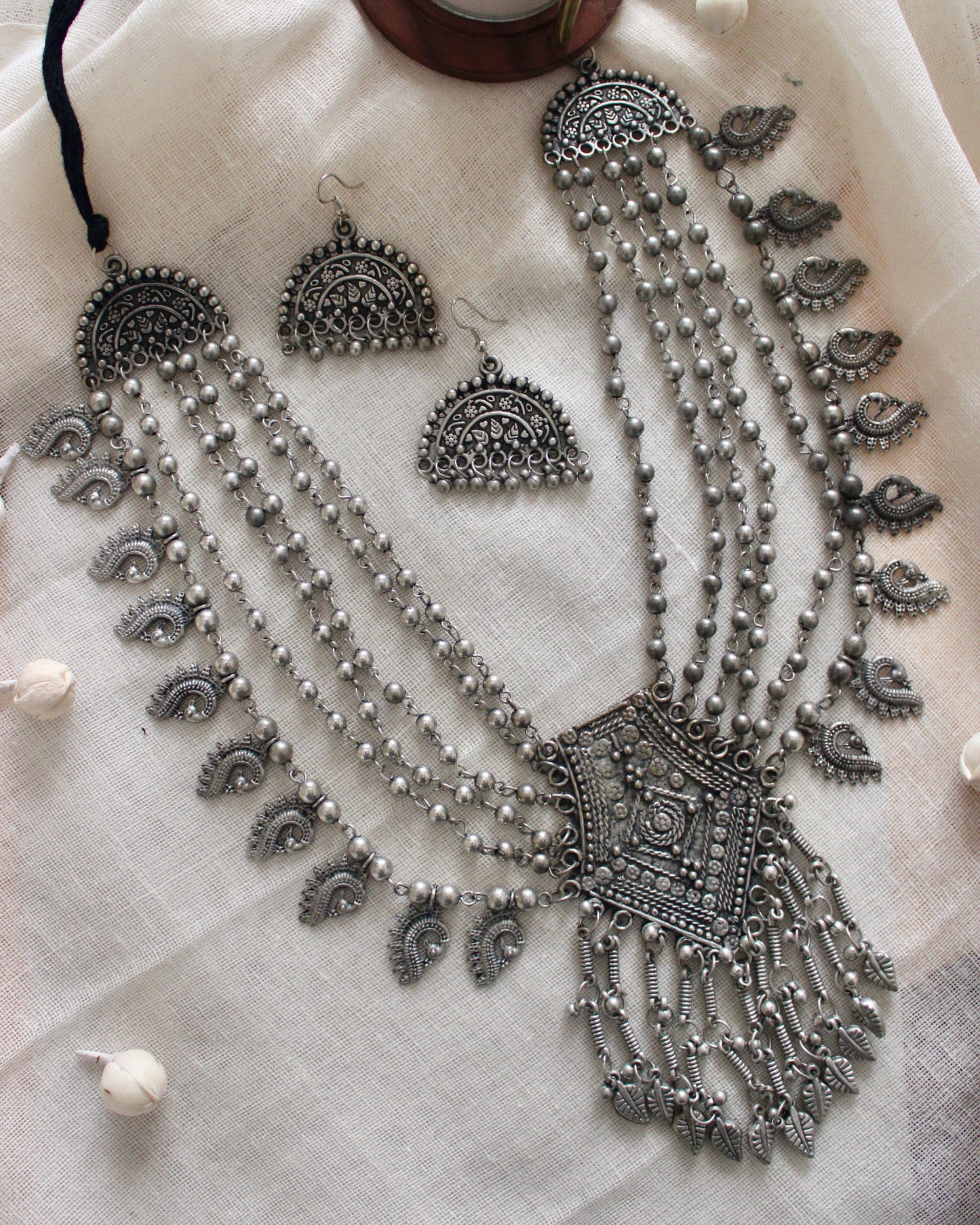 Sana Oxidised Necklace