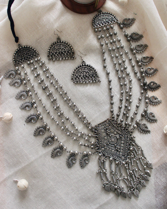 Sana Oxidised Necklace
