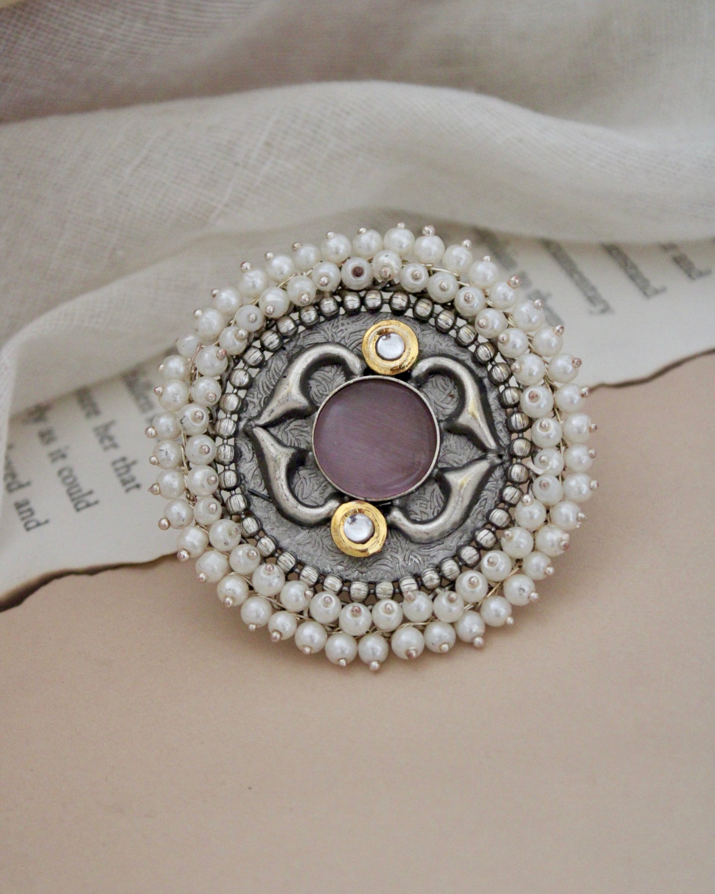 Qeemti Silver Lookalike Ring