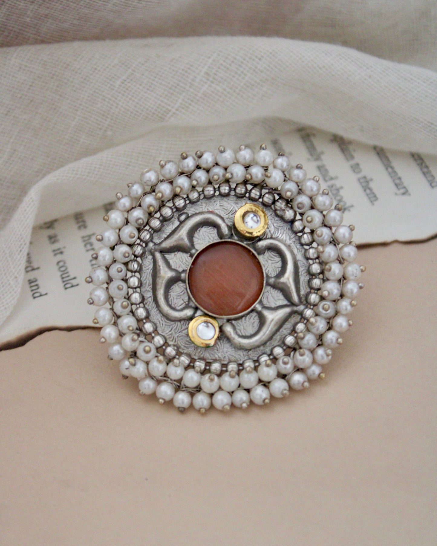 Qeemti Silver Lookalike Ring