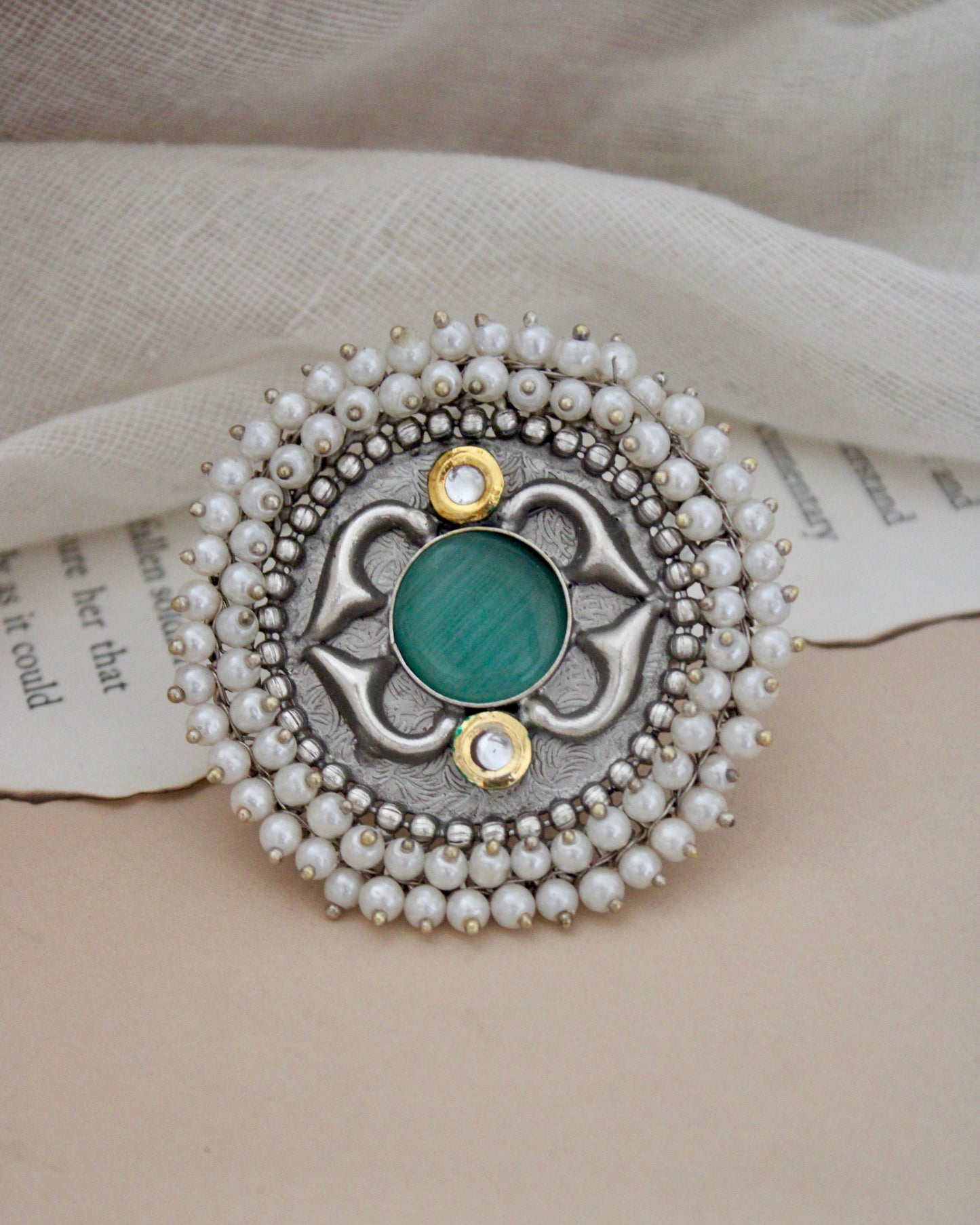 Qeemti Silver Lookalike Ring