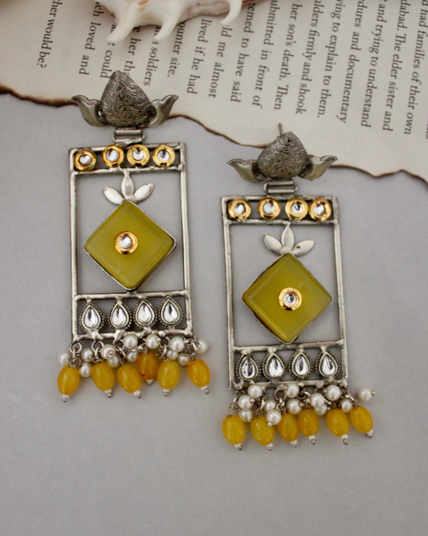 Karnika Brass Earrings