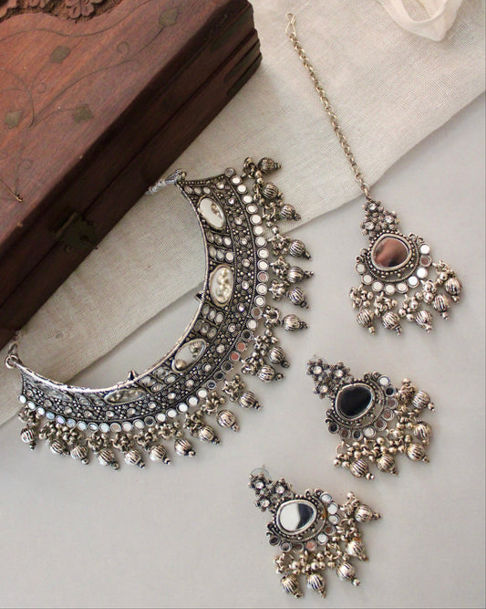 Shaamil Mirror Choker Set