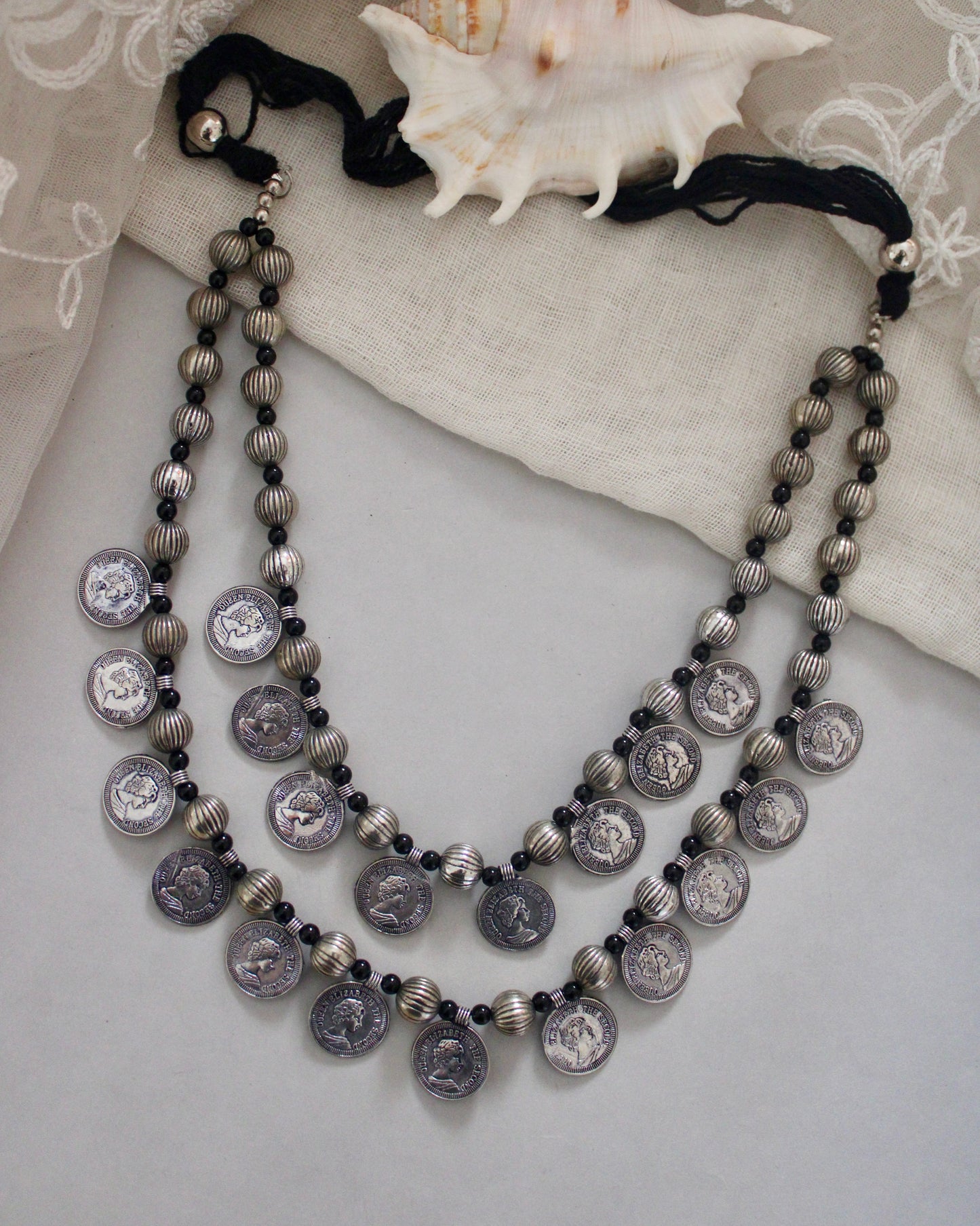 Coin Double Layer Necklace
