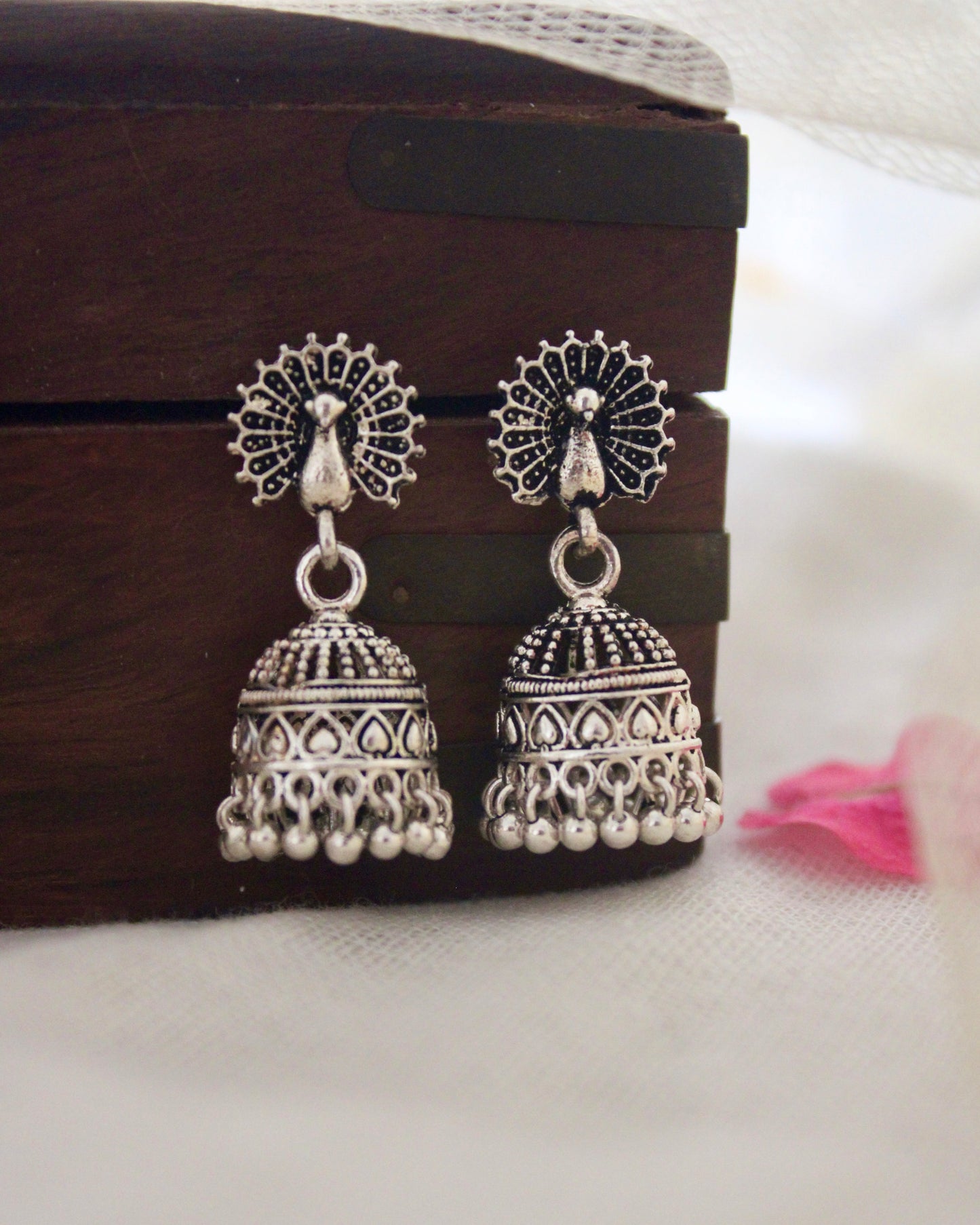 Aaheli Brass Jhumka