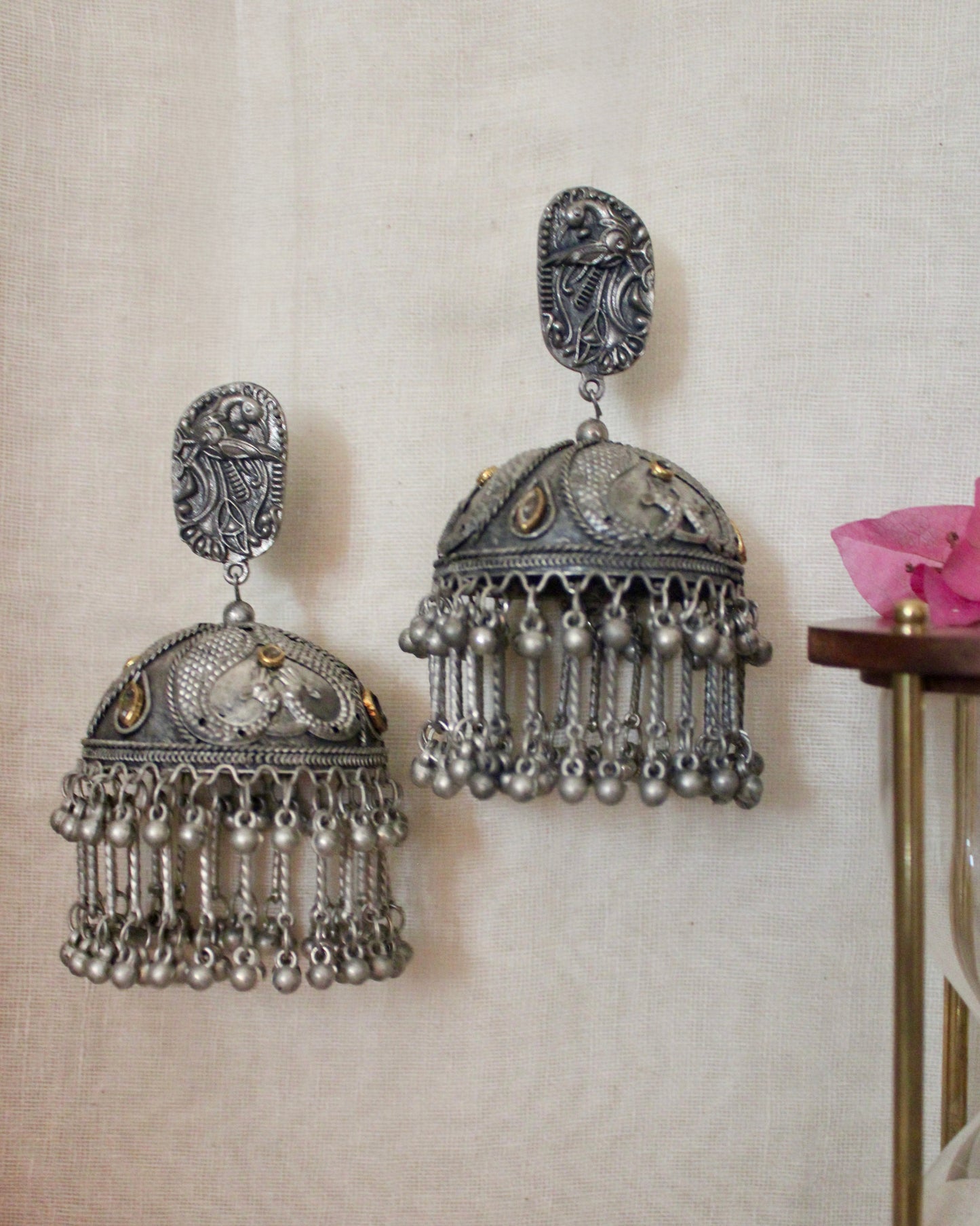 Shruti Oxidised Jhumka