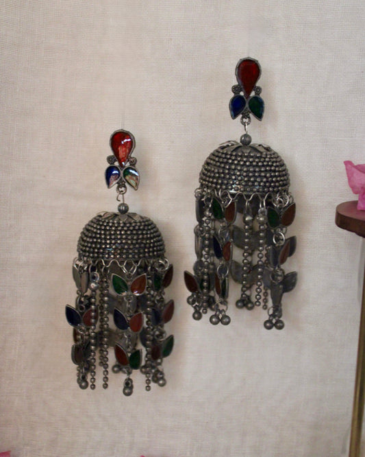 Afghani Oxidised Jhumka
