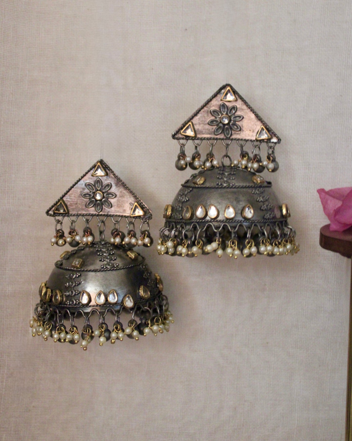 Anaya Dual Tone Jhumka