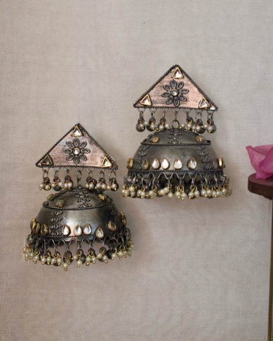 Anaya Dual Tone Jhumka