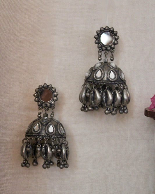 Palak Oxidised Kaudi Jhumka