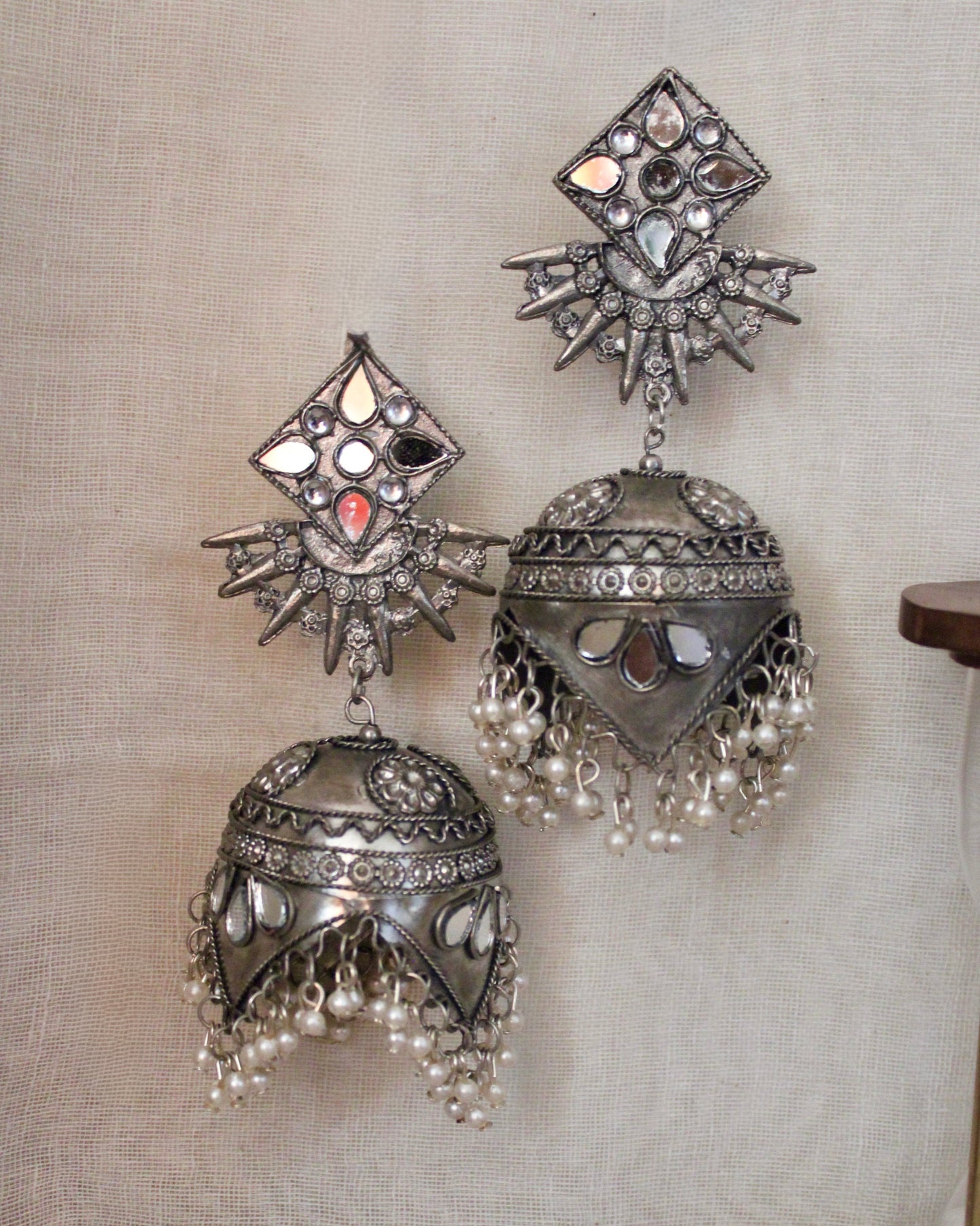 Barkha Oxidised Jumbo Jhumka
