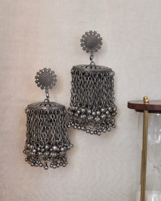 Riyawat Oxidised Jhumka