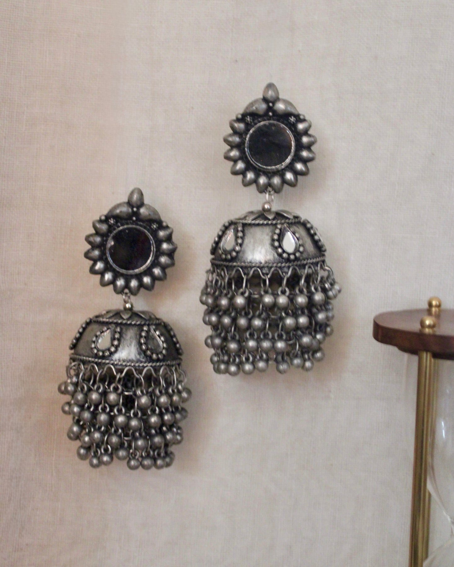 Mirror Jaal Jhumka