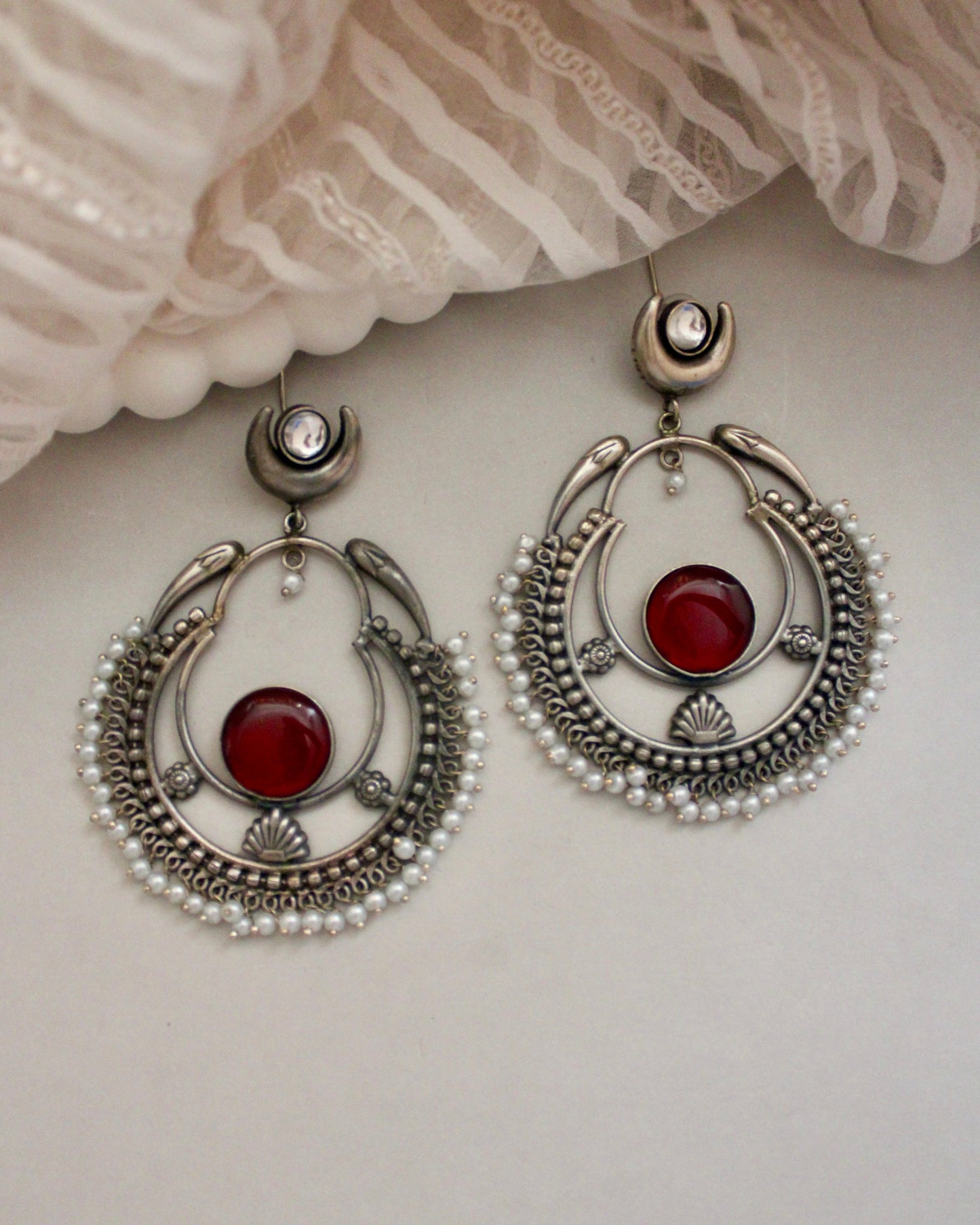 Virasat Silver Replica Chaandbaali