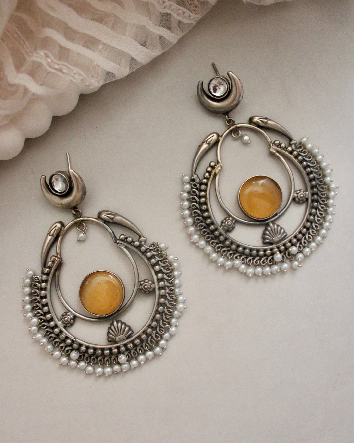Virasat Silver Replica Chaandbaali