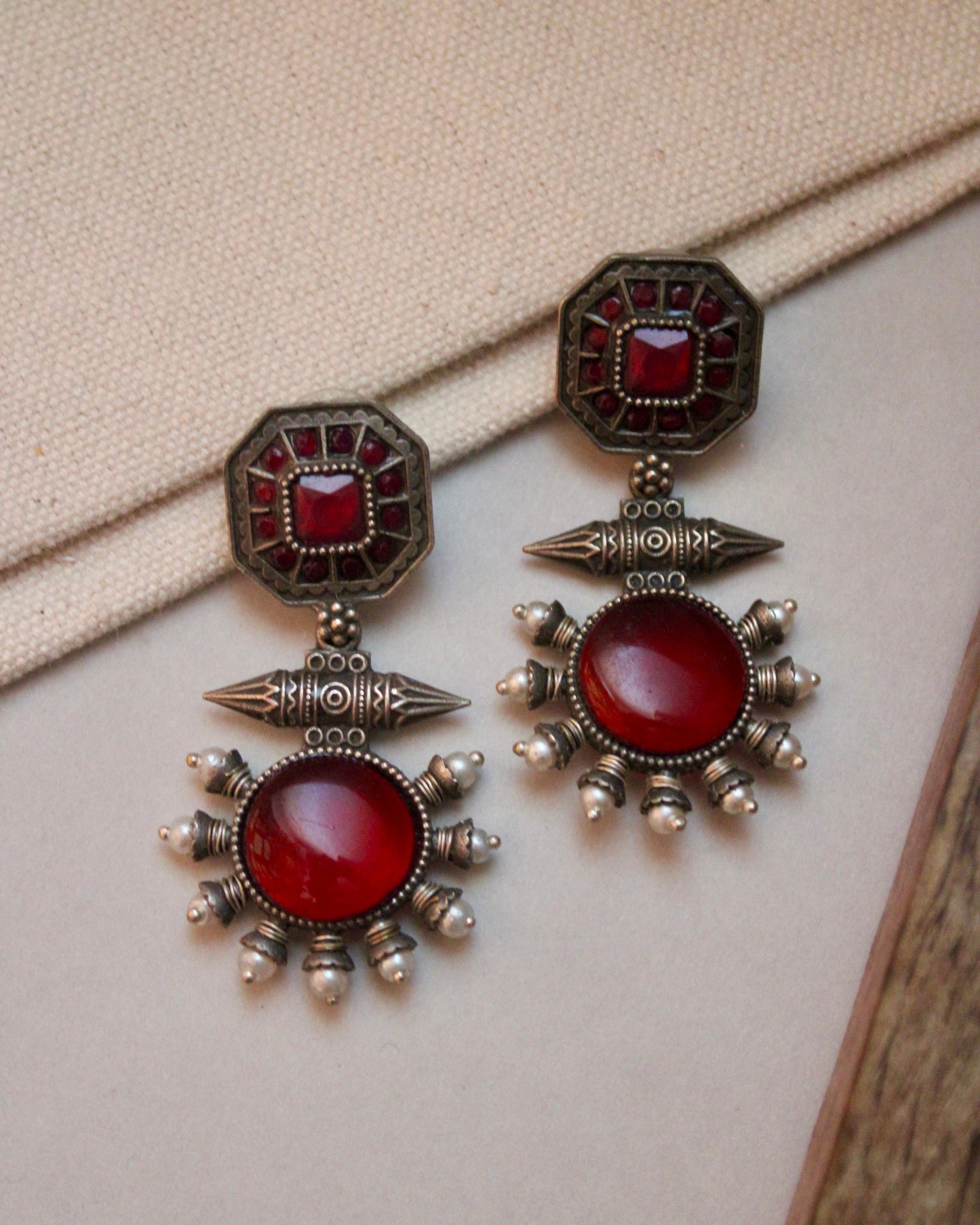Naira Brass Earrings
