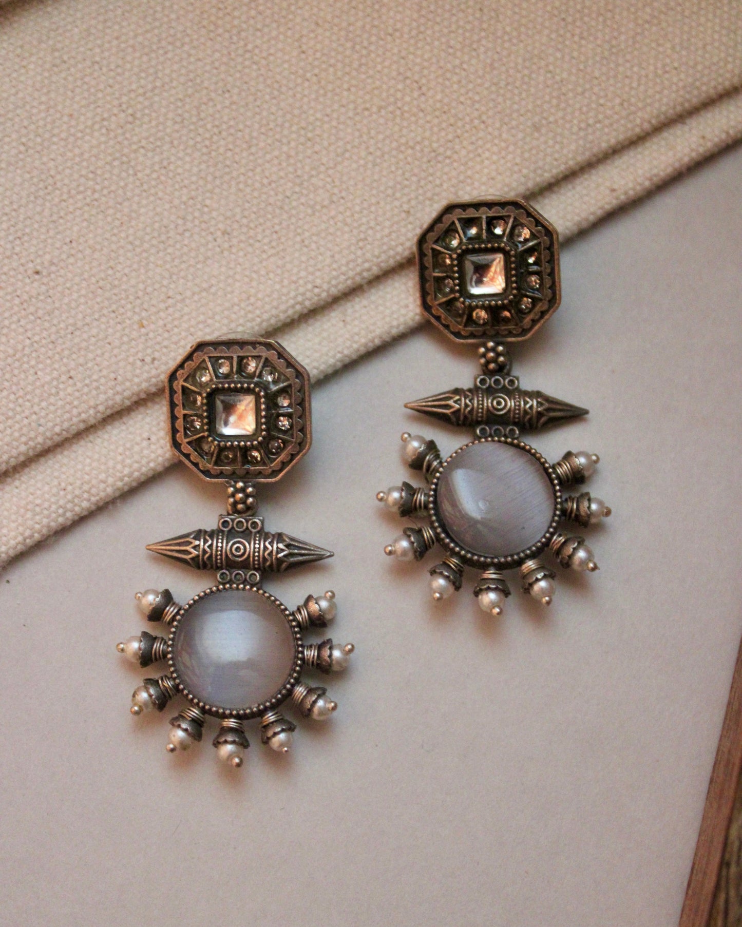Naira Brass Earrings